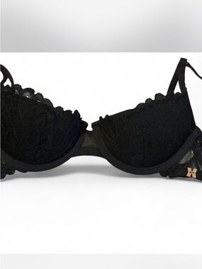 black lace balconette bra from Savage X Fenty